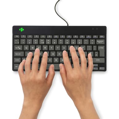 R-Go Tools Ergonomic keyboard R-Go Compact Break, compact keyboard with break software, QWERTY (UK), wired, black view 3
