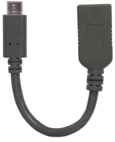 Manhattan USB-C to USB-A Cable, 15cm, Male to Female, Black, 5 Gbps (USB 3.2 Gen1 aka USB 3.0), 3A (fast charging), IF-Certified, SuperSpeed USB, Lifetime Warranty, Equivalent to USB31CAADP view 4