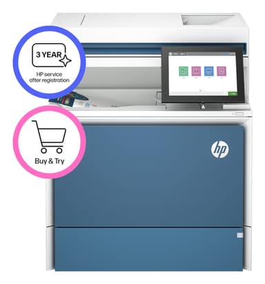 HP LaserJet Color Enterprise MFP 5800dn Printer view 2