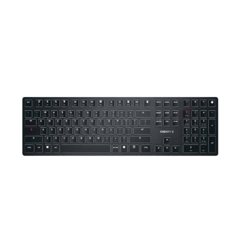 CHERRY KW X ULP keyboard Universal USB + RF Wireless + Bluetooth QWERTY US International Black