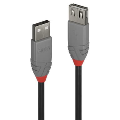 Lindy 0.5m USB 2.0 Type A Extension Cable, Anthra Line view 1
