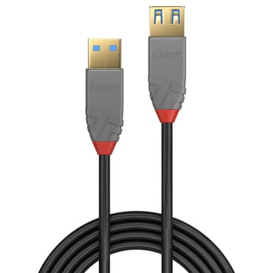 Lindy 3m USB 3.2 Type A Extension Cable, 5Gbps, Anthra Line view 2
