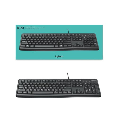 Logitech K120 Corded Keyboard (QWERTZ) — 920-002504