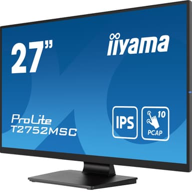 iiyama ProLite T2752MSC-B1 computer monitor 68.6 cm (27") 1920 x 1080 pixels Full HD LED Touchscreen Black view 5