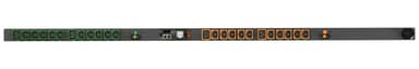 Vertiv Geist MGR5MGB1-24PJ43-3PS6B2A10-S-RC power distribution unit (PDU) 24 AC outlet(s) 0U Black view 1