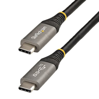 StarTech.com 1.6ft (50cm) USB-C Cable, USB 10Gbps, 100W (5A) Power Delivery, 8K 60Hz / 4K 144Hz DP Alt Mode, Thunderbolt Compatible view 1