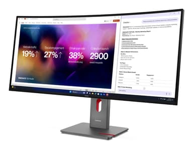 Lenovo ThinkVision P40WD-40 Monitor view 4