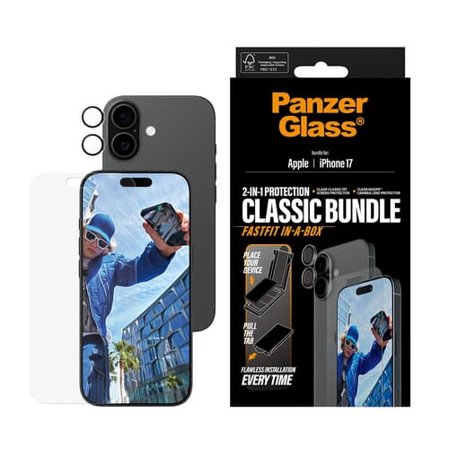 PanzerGlass PG82398 mobile phone screen/back protector Clear screen protector Apple