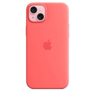 Apple iPhone 15 Plus Silicone Case with MagSafe - Guava view 2