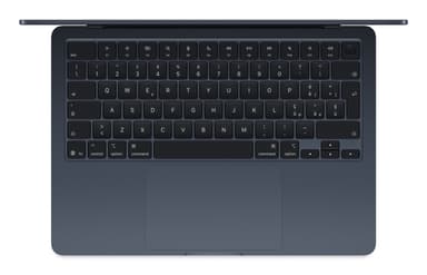 Apple MacBook Air 13-inch : M4 chip with 10-core CPU and 10-core GPU, 16GB, 512GB SSD - Midnight view 2