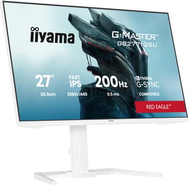 iiyama G-MASTER GB2771QSU-W1 computer monitor 68.6 cm (27") 2560 x 1440 pixels Wide Quad HD LCD White view 6