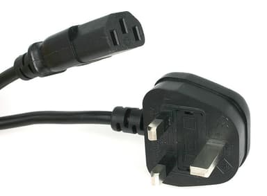 StarTech.com 3ft (1m) UK Computer Power Cable, BS 1363 to C13, 18AWG, 10A 250V, Replacement AC Power Cord, Kettle Lead / UK Power Cord, PC Power Supply Cable, TV Power Cable view 4