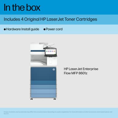 HP LaserJet Enterprise 8601z Multifunction Black and white Printer, Only Ethernet; Duplex; Copier, Scanner view 6