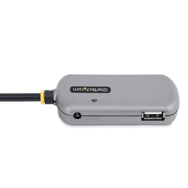 StarTech.com USB Extender Hub, 24m USB 2.0 Extension Cable with 4-Port USB-A Hub, Active/Bus Powered USB Repeater Cable, Optional 10W Power Supply Included, ESD Protection view 2