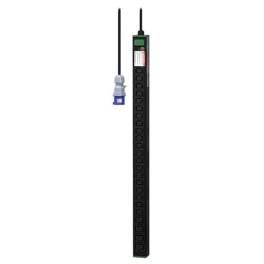 APC Easy Rack PDU, Basic, Vertical, 1 Phase, 3.7kW, 230V, 16A, 20 x C13 and 4 x C19 outlets, IEC60309 PLUG view 2