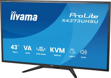 iiyama ProLite X4373UHSU-B2 computer monitor 108 cm (42.5") 3840 x 2160 pixels 4K Ultra HD LED Black view 5