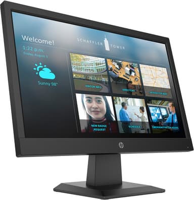 HP P19b G4 Monitor computer monitor 47 cm (18.5") 1366 x 768 pixels WXGA LED Black view 3