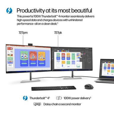 HP Series 7 Pro 27 inch 4K Thunderbolt 4 Monitor - 727pk view 9