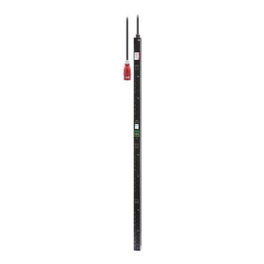 APC Easy Rack PDU, Switched Metered Outlet, 0U, 3 Phase, 22kW, 230V, 32A, (18) C13 and (6) C19 outlets, IEC60309 3P+N+PE inlet view 1