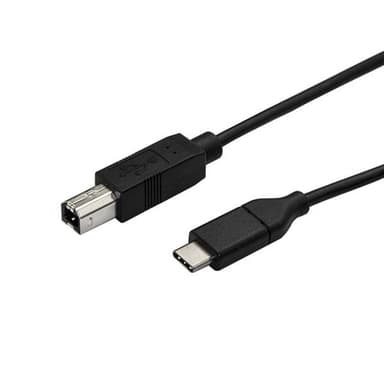 StarTech.com 1.6ft (50cm) USB-B to USB-C Cable, Data Cord, USB 2.0, USB-C Data Transfer Cable view 1