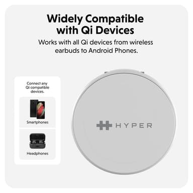 Targus HJ3310WHGL mobile device charger Headphones, Smartphone, Smartwatch White USB Wireless charging Fast charging Indoor view 7