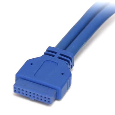 StarTech.com 2 Port Panel Mount USB 3.0 (5Gbps) Cable - USB A to Motherboard Header Cable F/F view 2