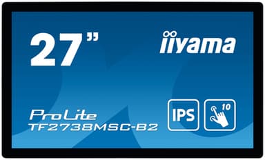 iiyama ProLite TF2738MSC-B2 computer monitor 68.6 cm (27") 1920 x 1080 pixels Full HD LED Touchscreen Multi-user Black view 2
