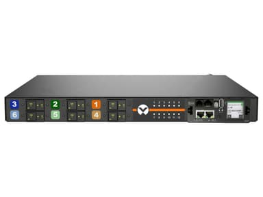Vertiv Geist MGU5M1R6-12CF13-3PS56B2H10-S power distribution unit (PDU) 12 AC outlet(s) 0U Black view 2