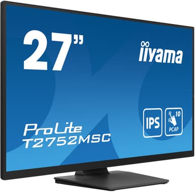 iiyama ProLite T2752MSC-B1 computer monitor 68.6 cm (27") 1920 x 1080 pixels Full HD LED Touchscreen Black view 3
