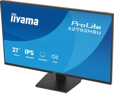 iiyama ProLite X2793HSU-B1 computer monitor 68.6 cm (27") 1920 x 1080 pixels Full HD LED Black view 21