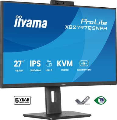 iiyama ProLite XB2797QSNPH-B1 computer monitor 68.6 cm (27") 2560 x 1440 pixels Quad HD LED Black view 1