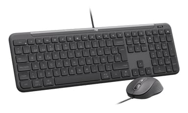Logitech Signature Slim Combo MK620 For Business keyboard Mouse included Home/Office USB QWERTZ German Graphite view 3