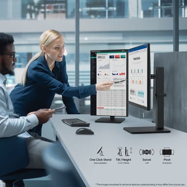 LG 24BA450-B computer monitor 60.5 cm (23.8") 1920 x 1080 pixels Full HD Black view 4