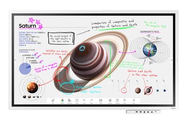 Samsung WM65B interactive whiteboard 165.1 cm (65") 3840 x 2160 pixels Touchscreen Grey, White view 24