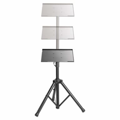 Manhattan Tripod Floor Mount for TV/Monitor/Projector/Laptop, For screens: 13" to 32", VESA compatibility: 75x75 and 100x100mm - check the dimensions of the four mounting holes on back of screen to ensure it fits, Max 15kg, Height Adjustable, Black, Bracket view 7