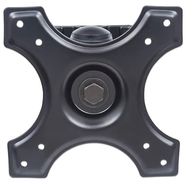 Manhattan Wall Mount for TV & Monitors (Tilt and Swivel 2 pivots), For screens 13" to 27", VESA compatibility: 75x75mm and 100x100mm - check the dimensions of the four mounting holes on back of screen to ensure it fits, Max 12kg, Black, Bracket view 3
