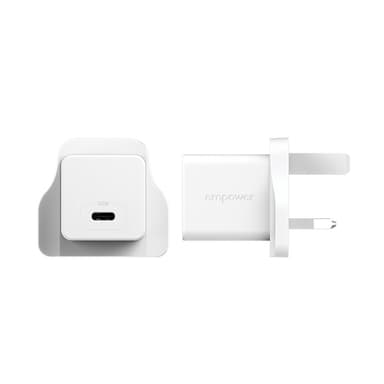 PanzerGlass empower™ by ® Turbo 30W Charger Single USB-C | UK Plug | Silver White view 5