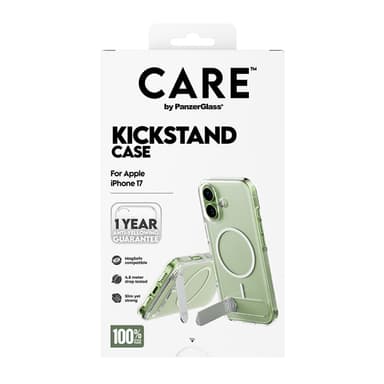 PanzerGlass CARE™ by ® Kickstand Case Transparent w. MagSafe iPhone 17 view 3
