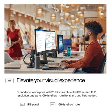 HP Series 3 Pro 23.8 inch FHD Monitor - 324ph view 9