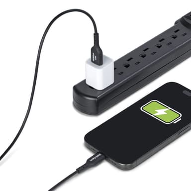 StarTech.com 3ft (1m) USB-A to USB-C Charging Cable, Charge & Sync, 3A, USB 2.0, TPE Jacket - Black USB Charging Cord view 7