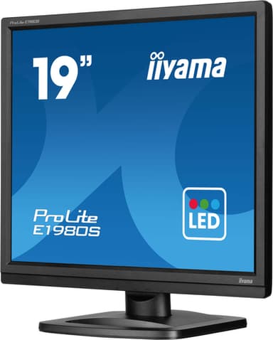 iiyama ProLite E1980S-B1 computer monitor 48.3 cm (19") 1280 x 1024 pixels VGA LED Black view 4