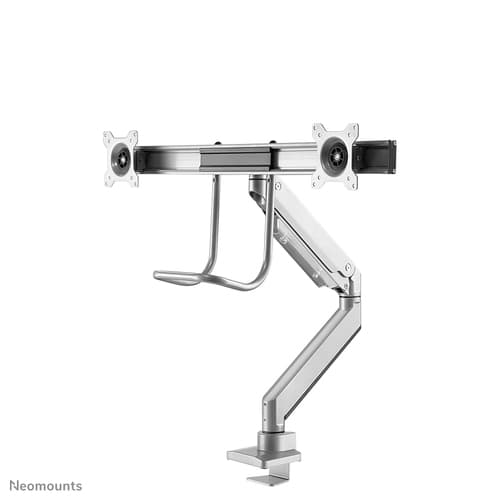 Neomounts NM-D775DXSILVER Monitor arm 10-32" - gas spring - Topfix - 180°-stop