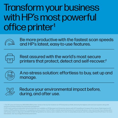 HP LaserJet Enterprise 8601dn Multifunction Black and white Printer, Only Ethernet; Duplex; Copier, Scanner