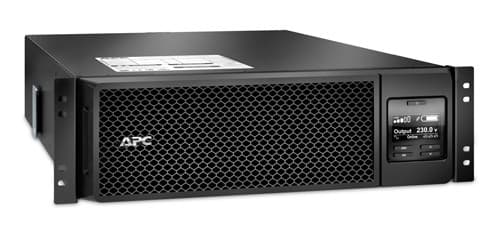 APC Smart-UPS On-Line, 5kVA, Rackmount 3U, 230V, 6x C13+4x C19 IEC outlets, Network Card+SmartSlot, Extended runtime, W/ rail kit, Marine