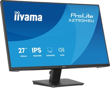 iiyama ProLite X2793HSU-B1 computer monitor 68.6 cm (27") 1920 x 1080 pixels Full HD LED Black view 6
