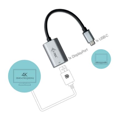 i-tec Metal USB-C Display Port Adapter 4K/60Hz view 3