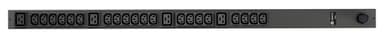 Vertiv Geist rPDU, basic, 0U, input IEC60309 230V 16A, outputs (20)C13 | (4)C19 power distribution unit (PDU) 24 AC outlet(s) Black view 1