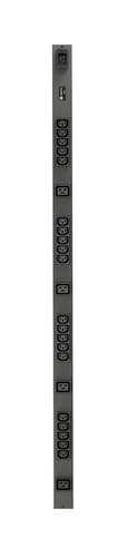 Vertiv Geist rPDU, basic, 0U, input C20 230V 16A, outputs (20)C13 | (4)C19 power distribution unit (PDU) 24 AC outlet(s) Black view 2