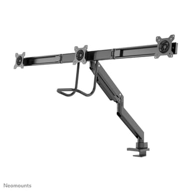 Neomounts NM-D775DX3BLACK Monitor arm 17-27" - gas spring - Topfix - 180°-stop view 4