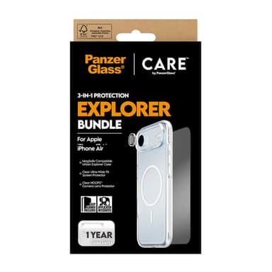 PanzerGlass ® | CARE by ® 3-in-1 Flagship Explorer Bundle iPhone Air Clear screen protector Apple 1 pc(s) view 3